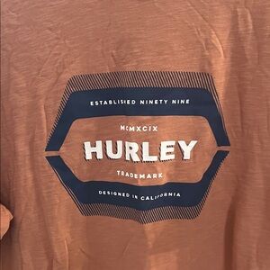 Hurley Men's Tan Graphic Tee
